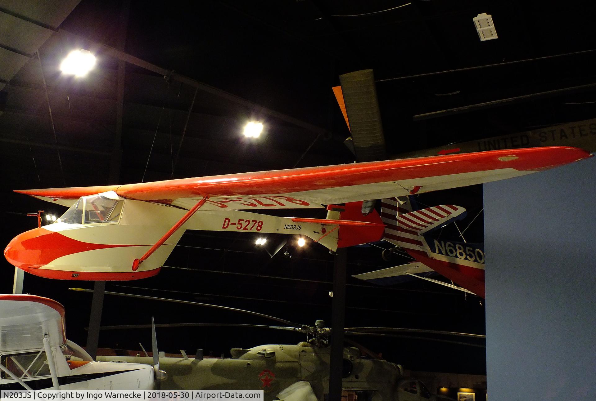 N203JS, 1951 Cumulus 2F C/N 02, Reinhard/Kneschke (Hüffer) Cumulus IIf at the Southern Museum of Flight, Birmingham AL