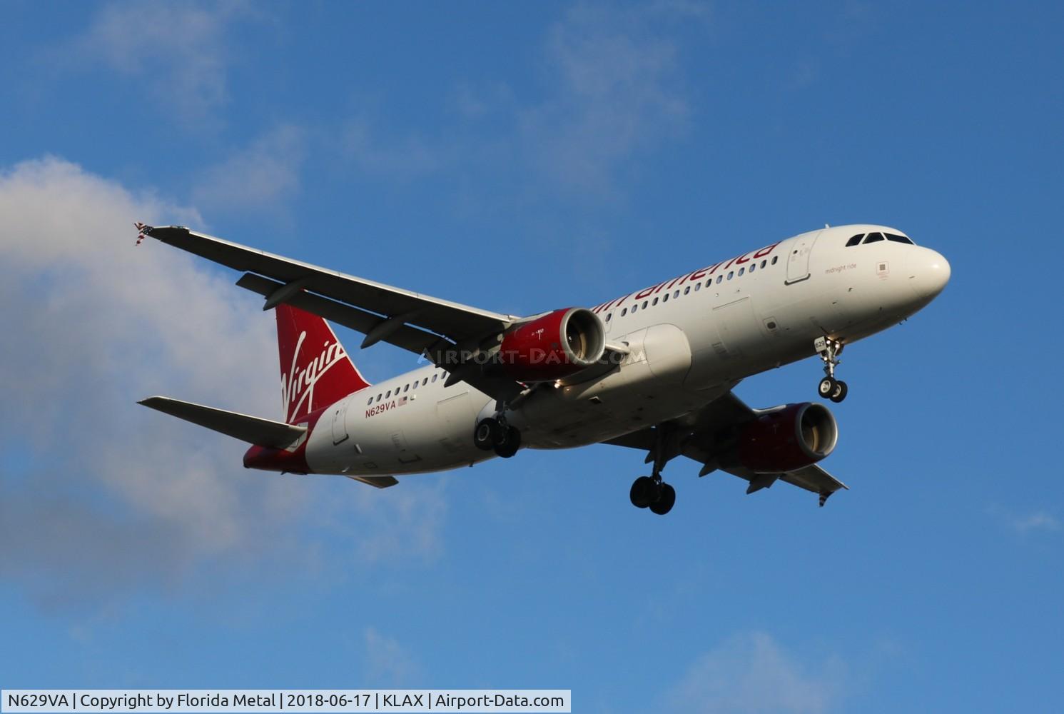 N629VA, 2007 Airbus A320-214 C/N 3037, LAX 2018