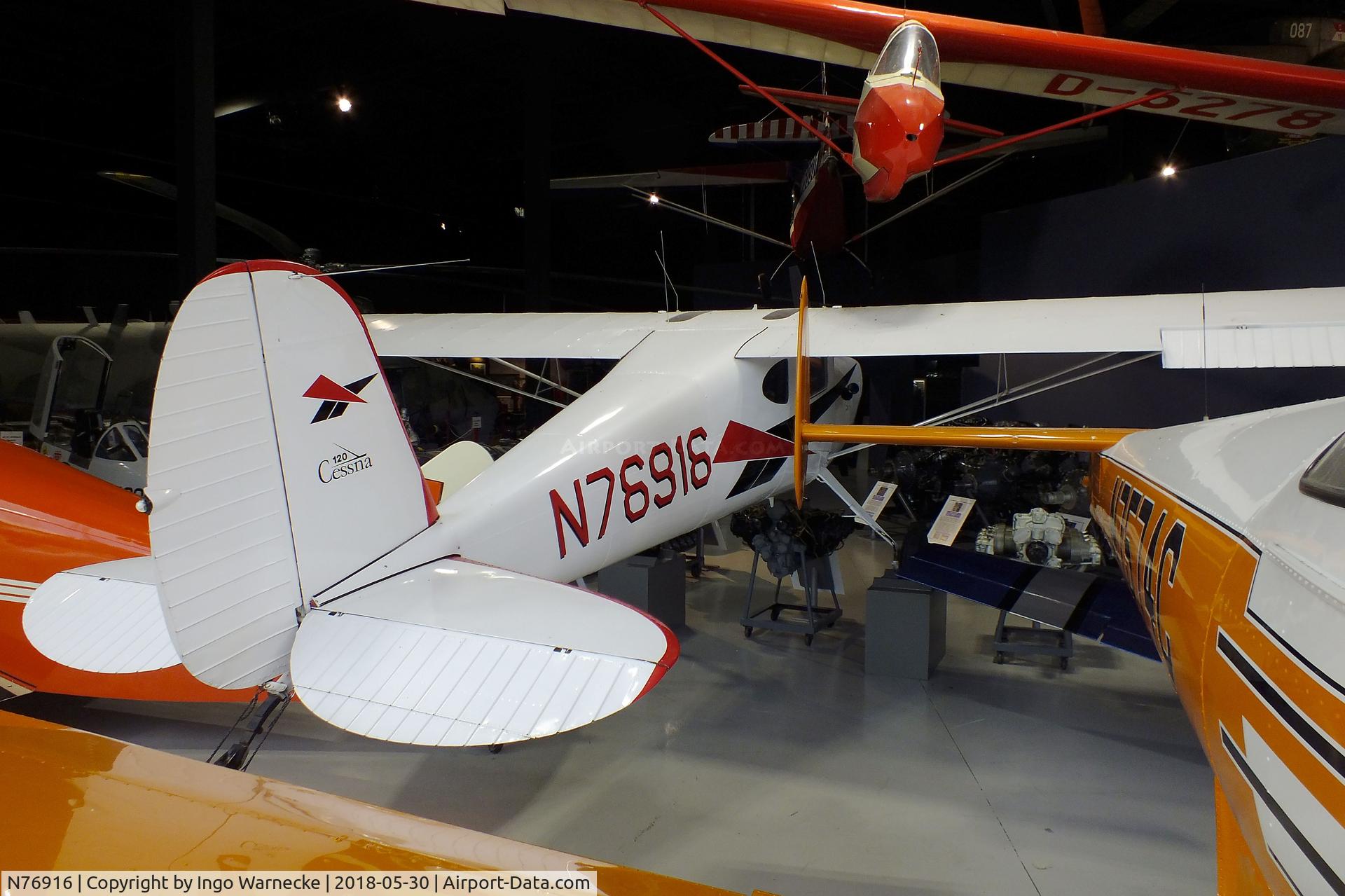 N76916, 1946 Cessna 120 C/N 11358, Cessna 120 at the Southern Museum of Flight, Birmingham AL