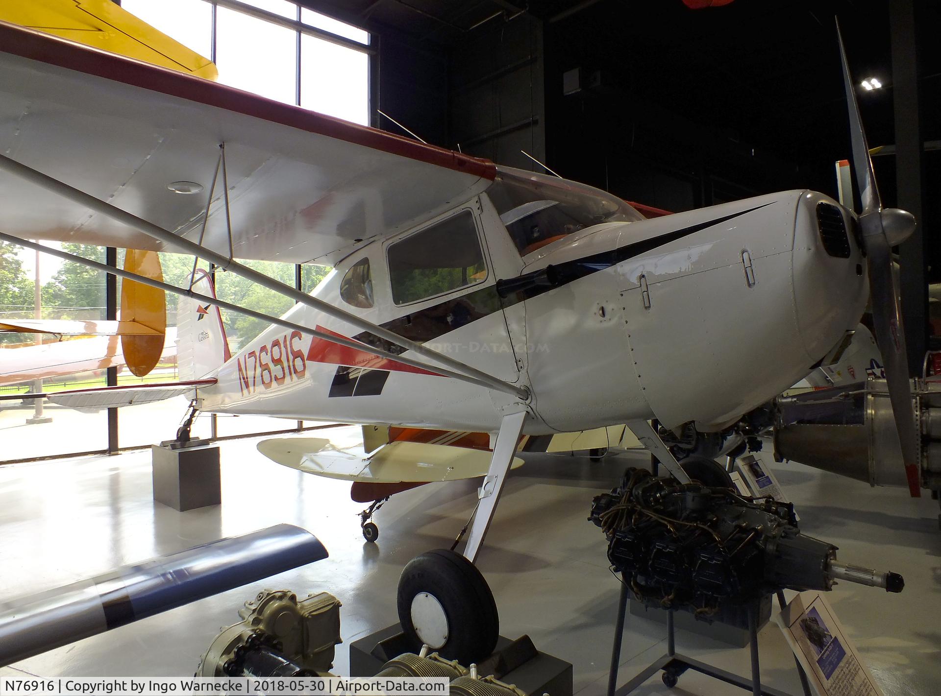 N76916, 1946 Cessna 120 C/N 11358, Cessna 120 at the Southern Museum of Flight, Birmingham AL