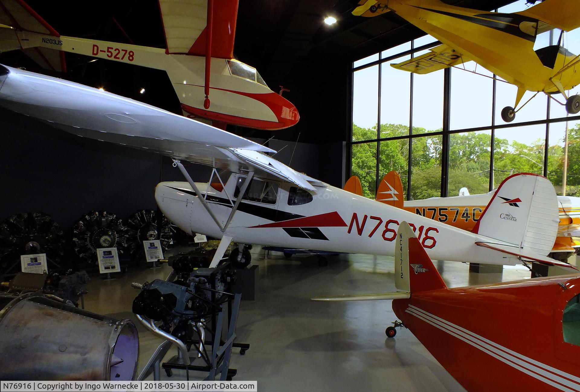 N76916, 1946 Cessna 120 C/N 11358, Cessna 120 at the Southern Museum of Flight, Birmingham AL