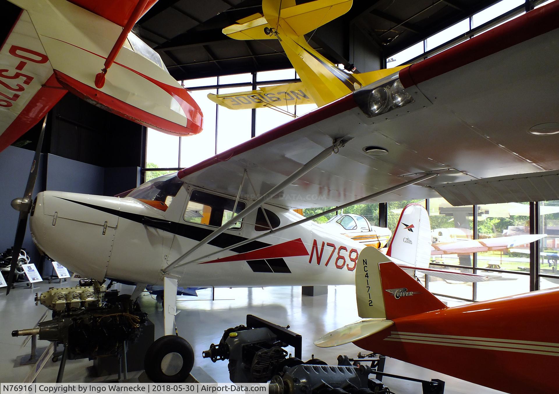 N76916, 1946 Cessna 120 C/N 11358, Cessna 120 at the Southern Museum of Flight, Birmingham AL