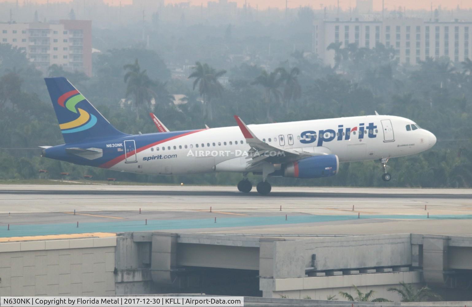 N630NK, 2014 Airbus A320-232 C/N 6304, FLL 2017