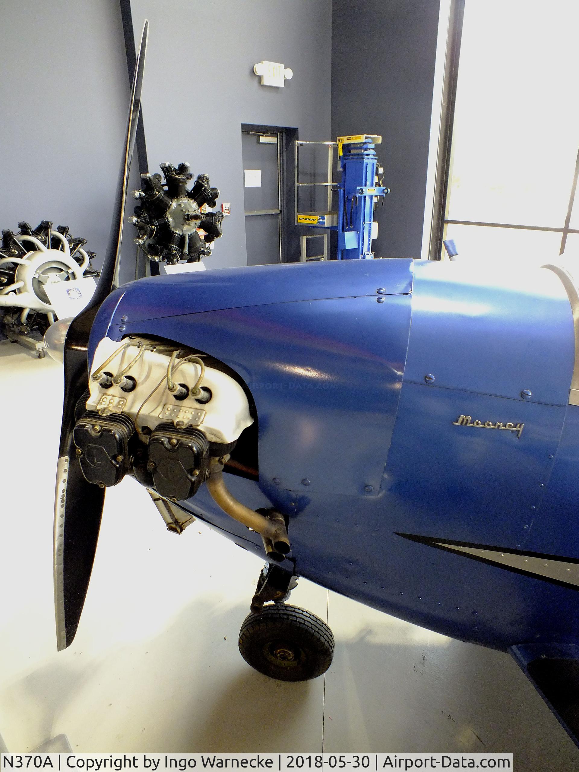N370A, 1949 Mooney M-18L C/N 31, Mooney M.18L Mite at the Southern Museum of Flight, Birmingham AL