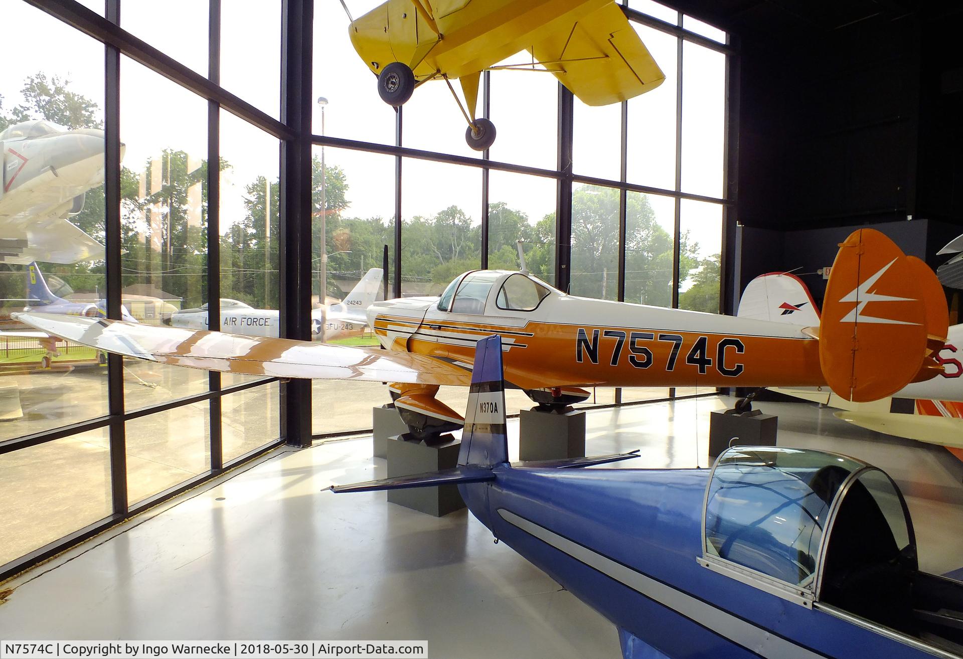 N7574C, 1959 Forney F-1 C/N 5691, Forney (Ercoupe) F-1 Aircoupe at the Southern Museum of Flight, Birmingham AL