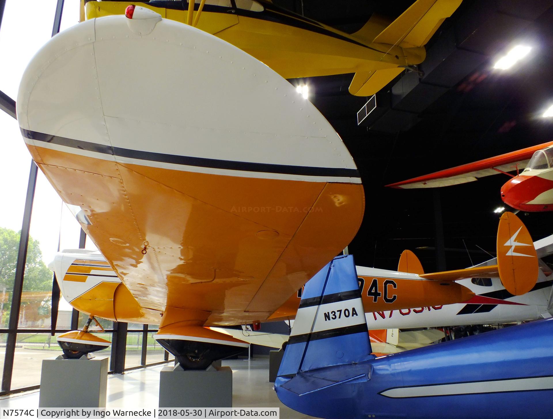 N7574C, 1959 Forney F-1 C/N 5691, Forney (Ercoupe) F-1 Aircoupe at the Southern Museum of Flight, Birmingham AL