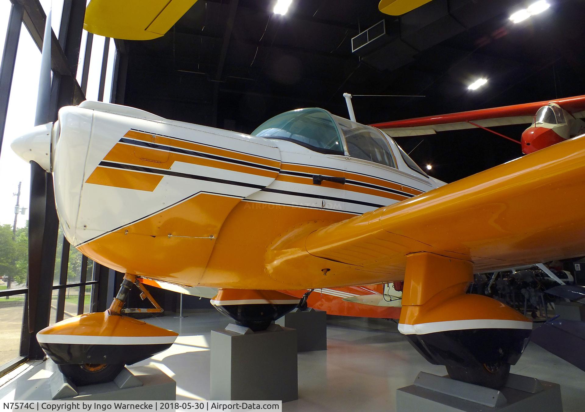 N7574C, 1959 Forney F-1 C/N 5691, Forney (Ercoupe) F-1 Aircoupe at the Southern Museum of Flight, Birmingham AL