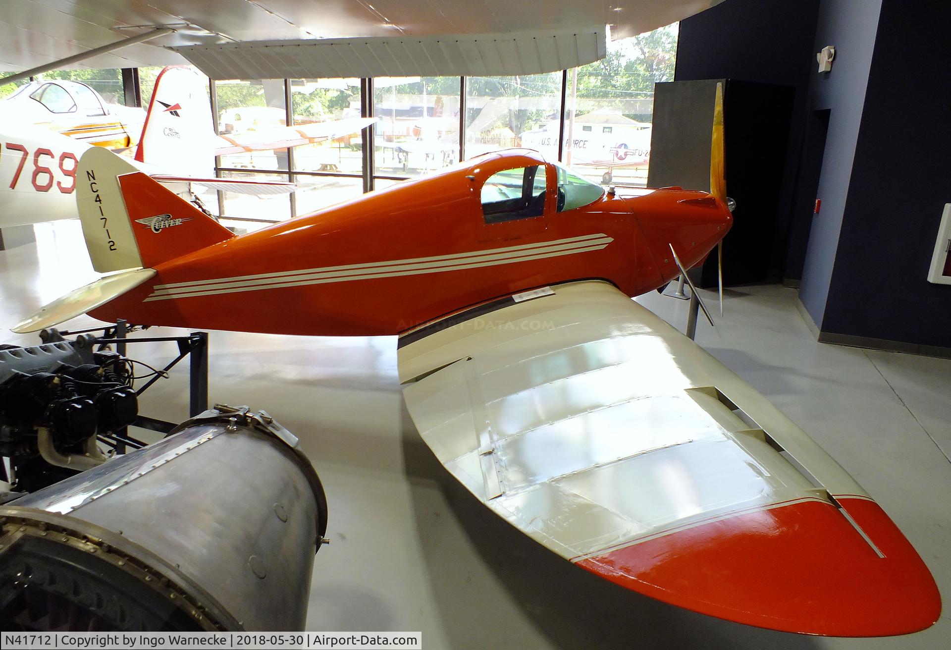 N41712, Culver LCA C/N 419, Culver Cadet LCA at the Southern Museum of Flight, Birmingham AL