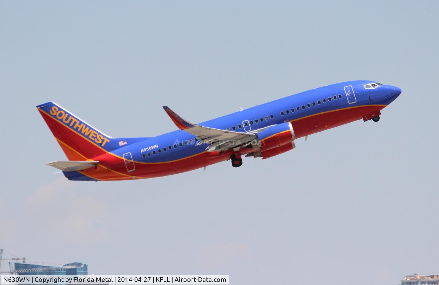 N630WN, 1996 Boeing 737-3H4 C/N 27705, FLL 2014