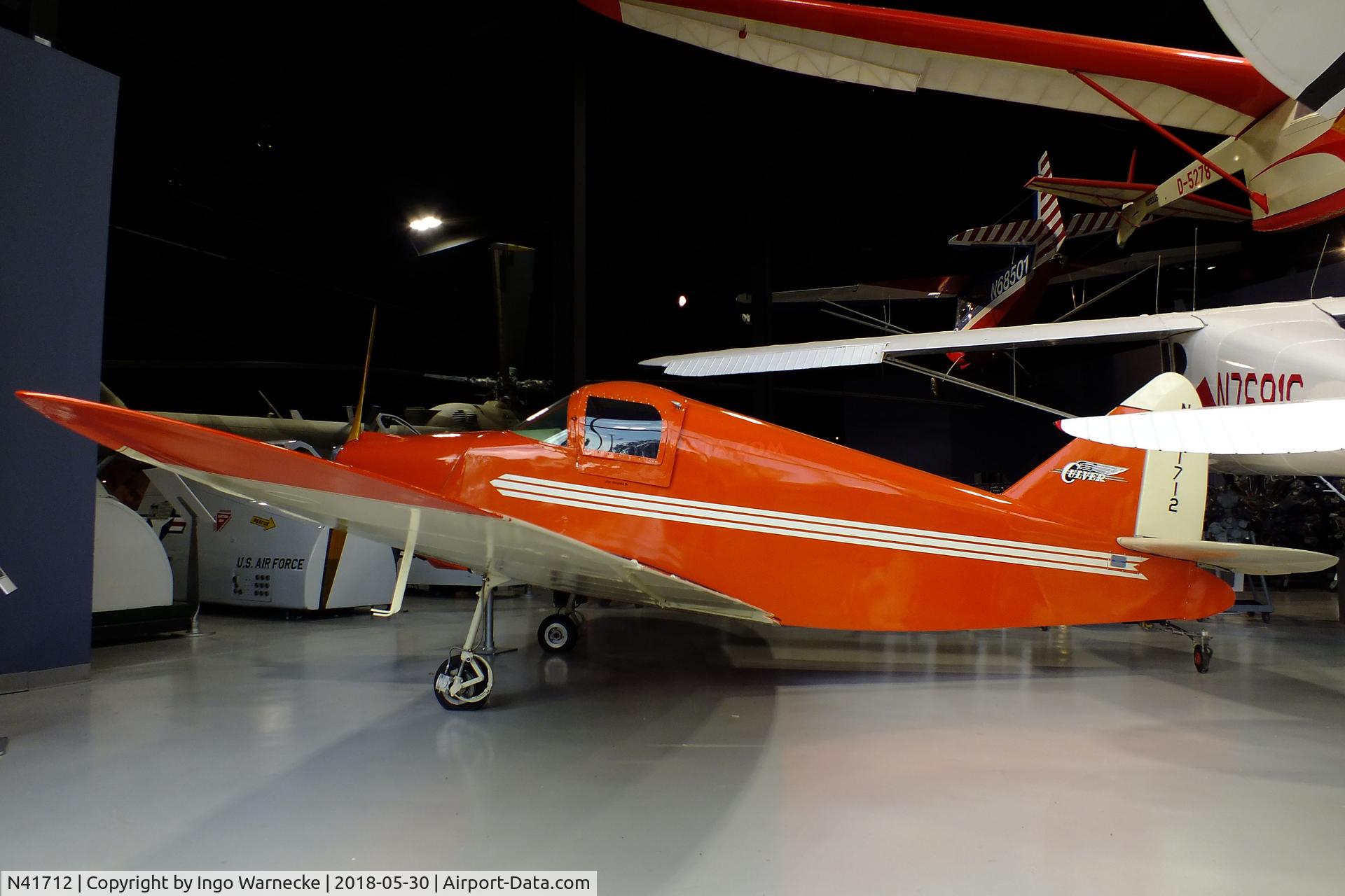 N41712, Culver LCA C/N 419, Culver Cadet LCA at the Southern Museum of Flight, Birmingham AL