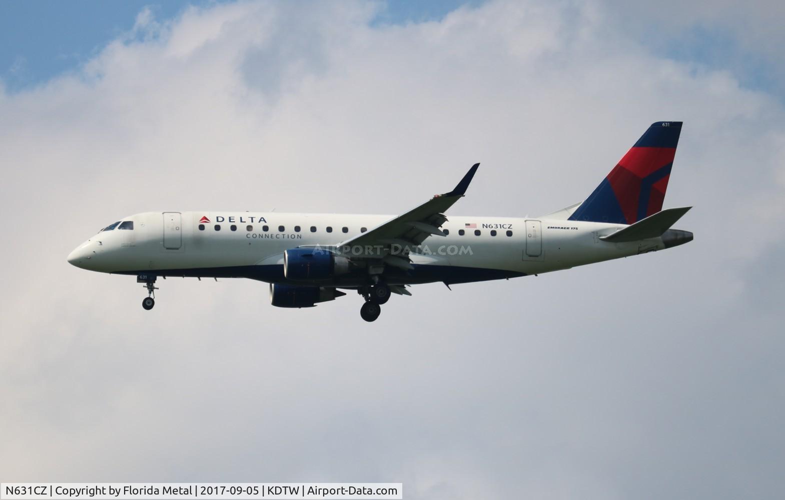N631CZ, 2008 Embraer 175LR (ERJ-170-200LR) C/N 17000239, DTW 2017