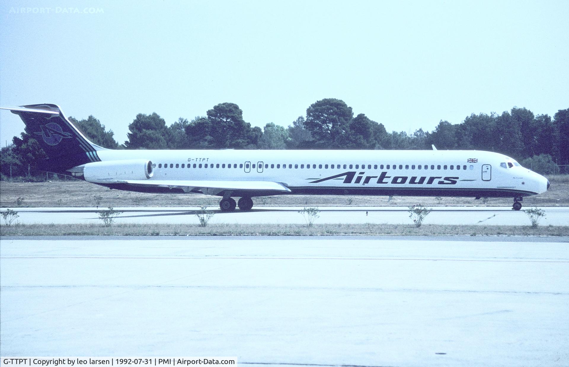 G-TTPT, 1990 McDonnell Douglas MD-83 (DC-9-83) C/N 49940, Palma de Mallorca 31.7.1992