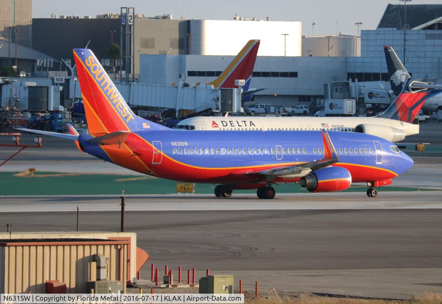 N631SW, 1996 Boeing 737-3H4 C/N 27706, LAX 2016