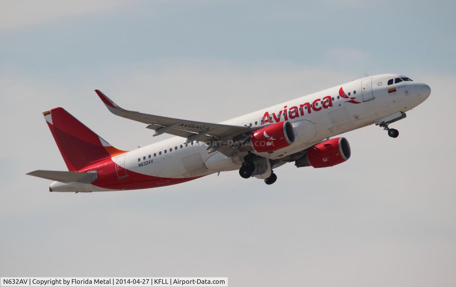N632AV, 2013 Airbus A320-214 C/N 5632, FLL 2014