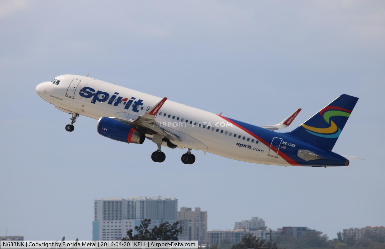 N633NK, 2014 Airbus A320-232 C/N 6345, FLL 2016
