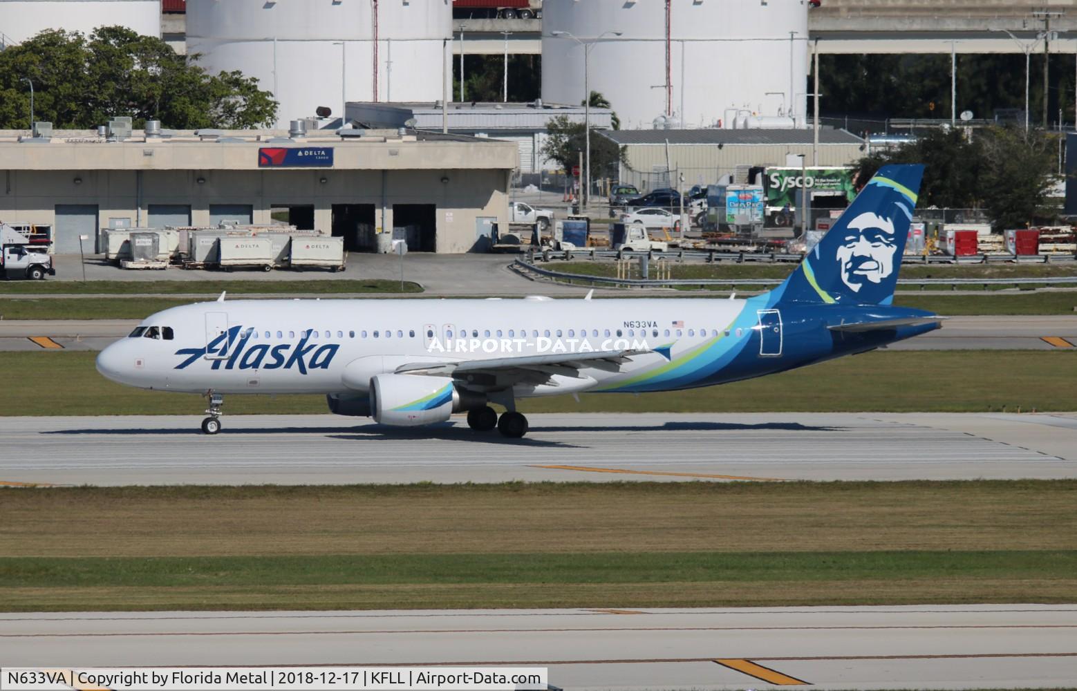 N633VA, 2007 Airbus A320-214 C/N 3230, FLL 2018