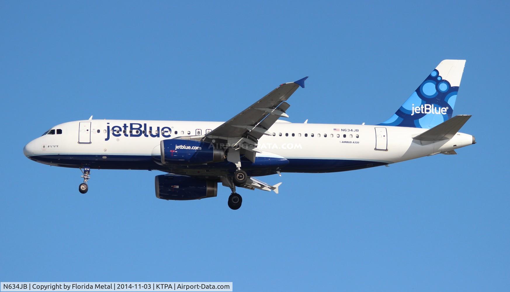 N634JB, 2006 Airbus A320-232 C/N 2710, TPA 2014