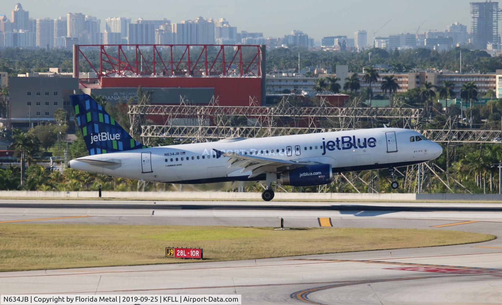 N634JB, 2006 Airbus A320-232 C/N 2710, FLL 2019
