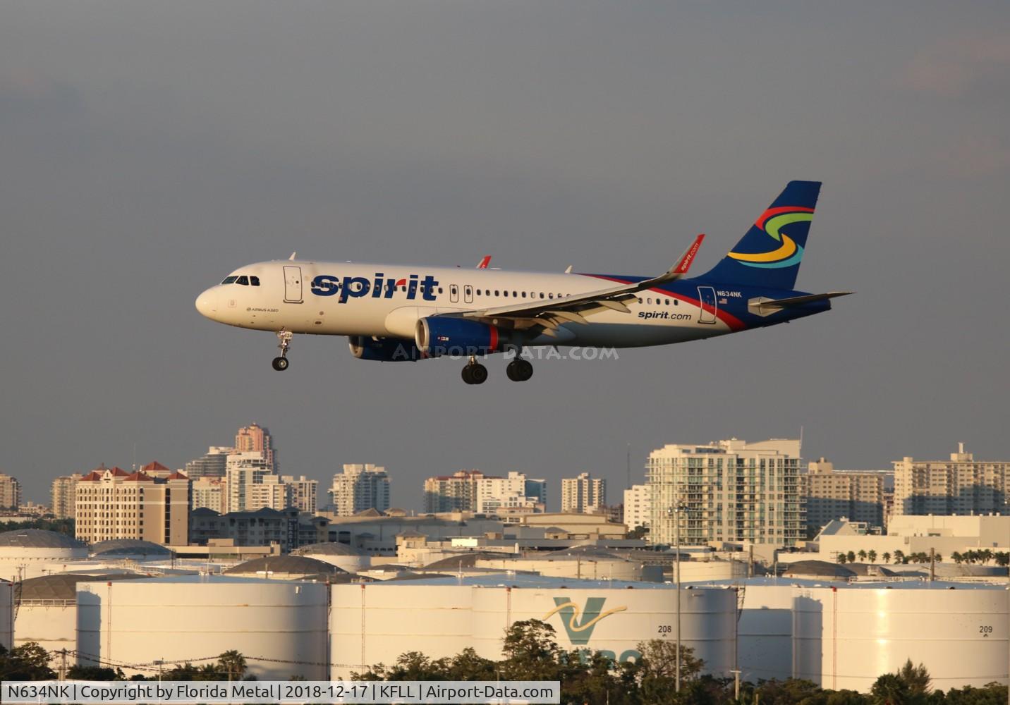 N634NK, 2014 Airbus A320-232 C/N 6370, FLL 2018