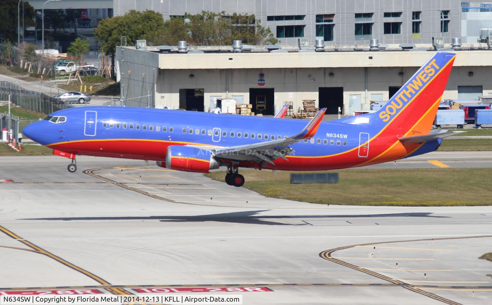 N634SW, 1996 Boeing 737-3H4 C/N 27937, FLL 2014