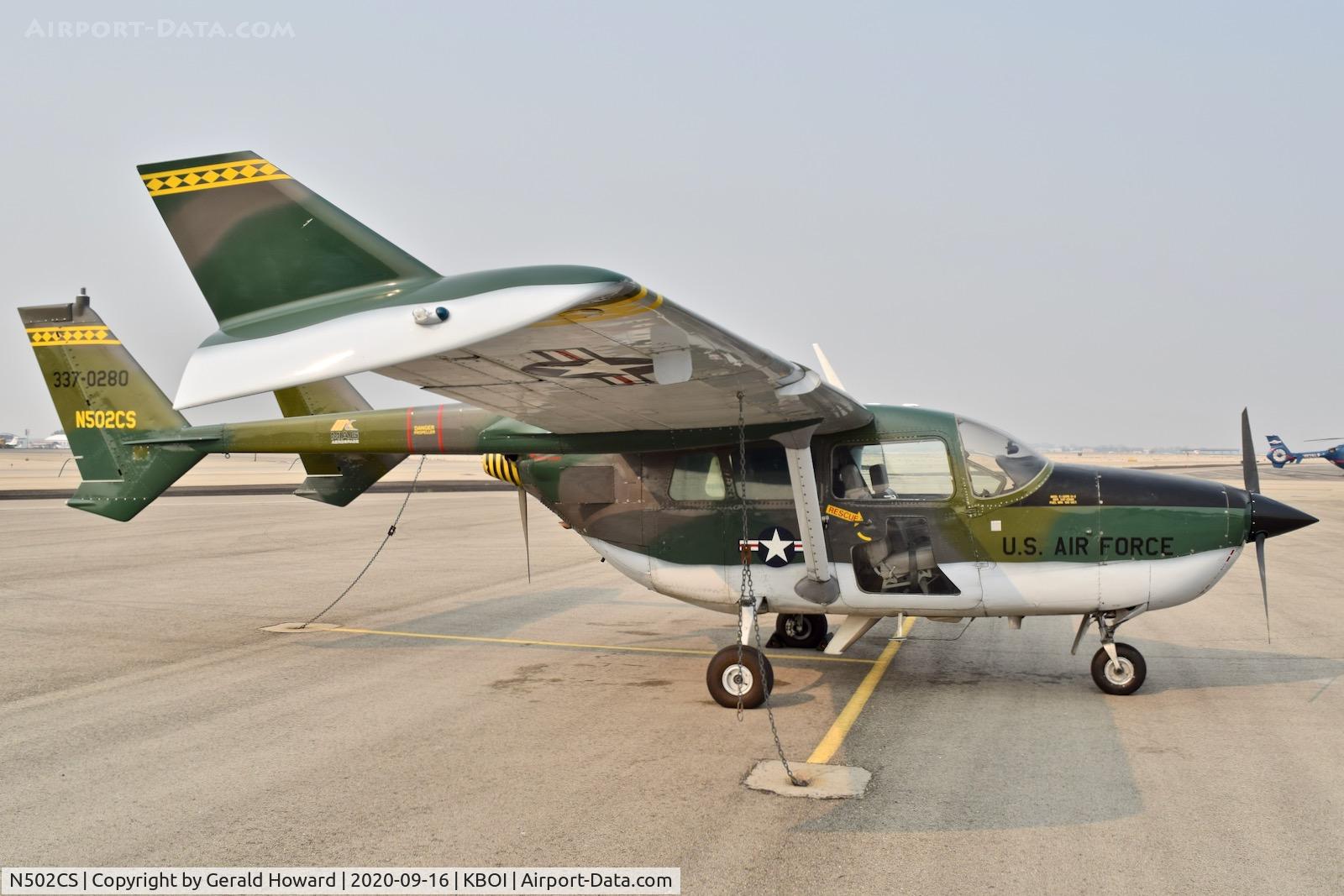 N502CS, 1966 Cessna 337A Super Skymaster C/N 337-0280, Parked on north GA ramp.