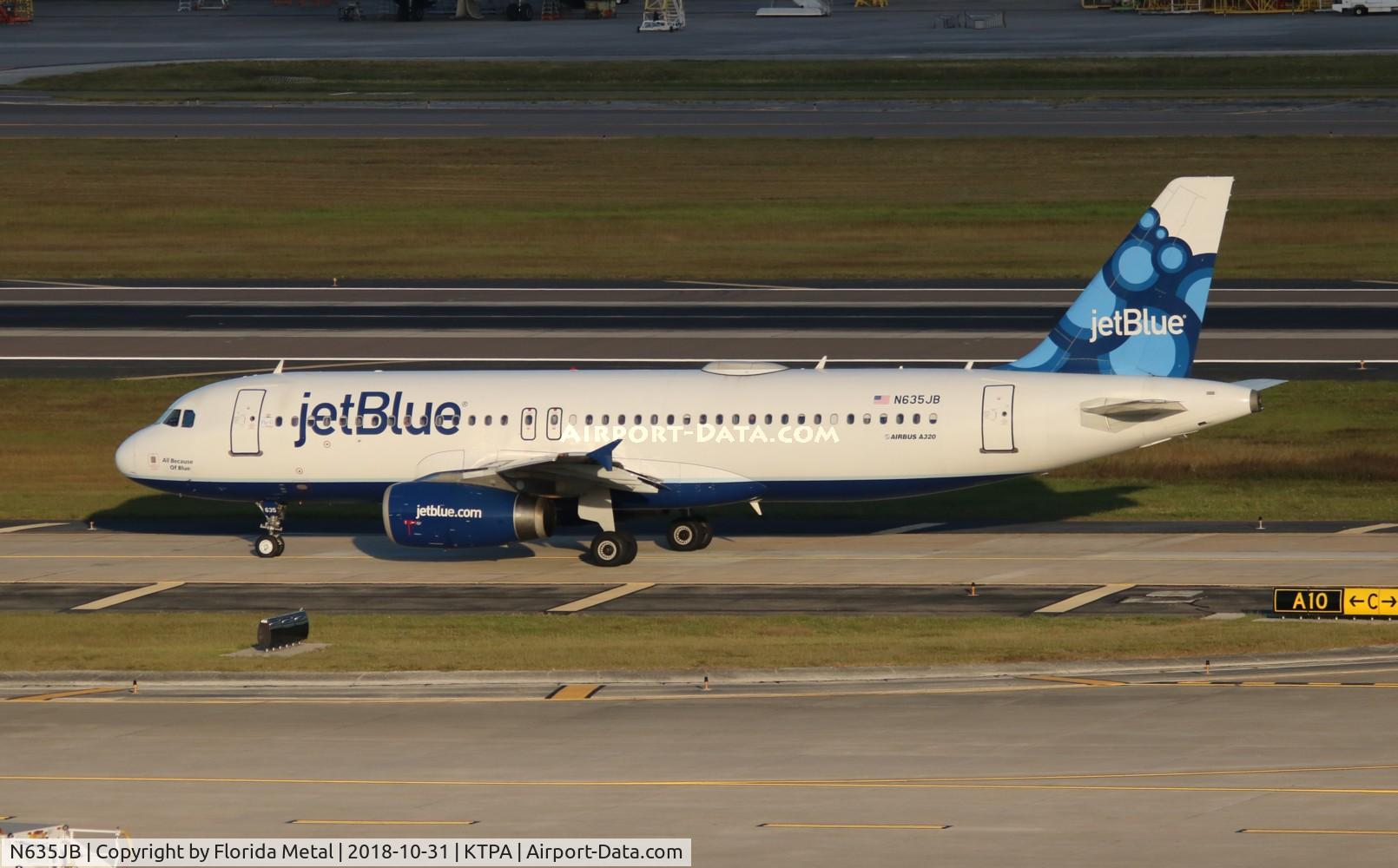 N635JB, 2006 Airbus A320-232 C/N 2725, TPA 2018