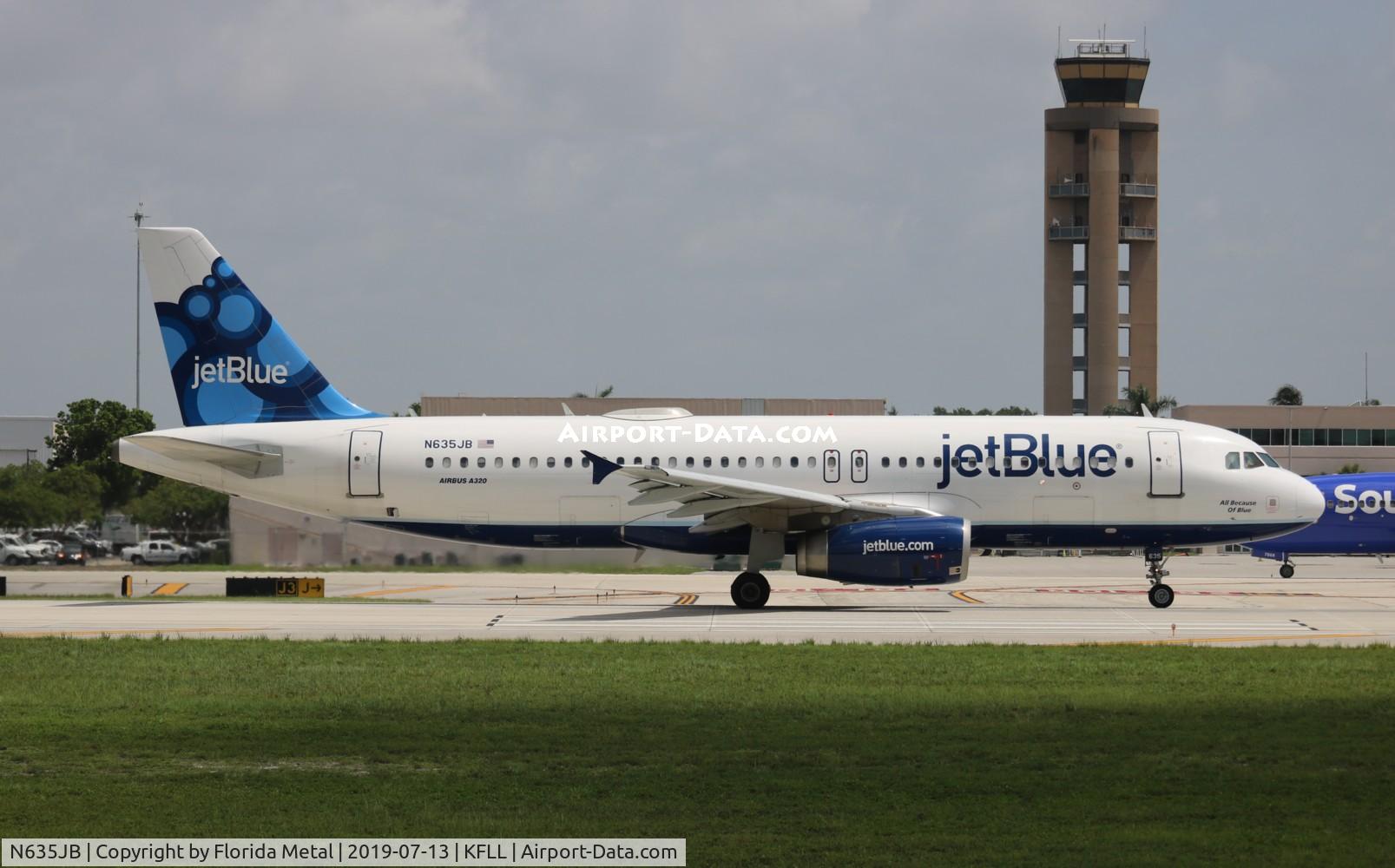 N635JB, 2006 Airbus A320-232 C/N 2725, FLL 2019