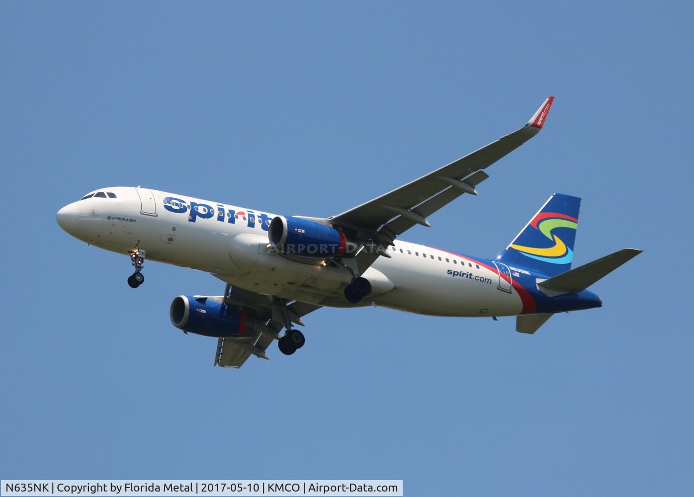 N635NK, 2014 Airbus A320-232 C/N 6383, MCO 2017