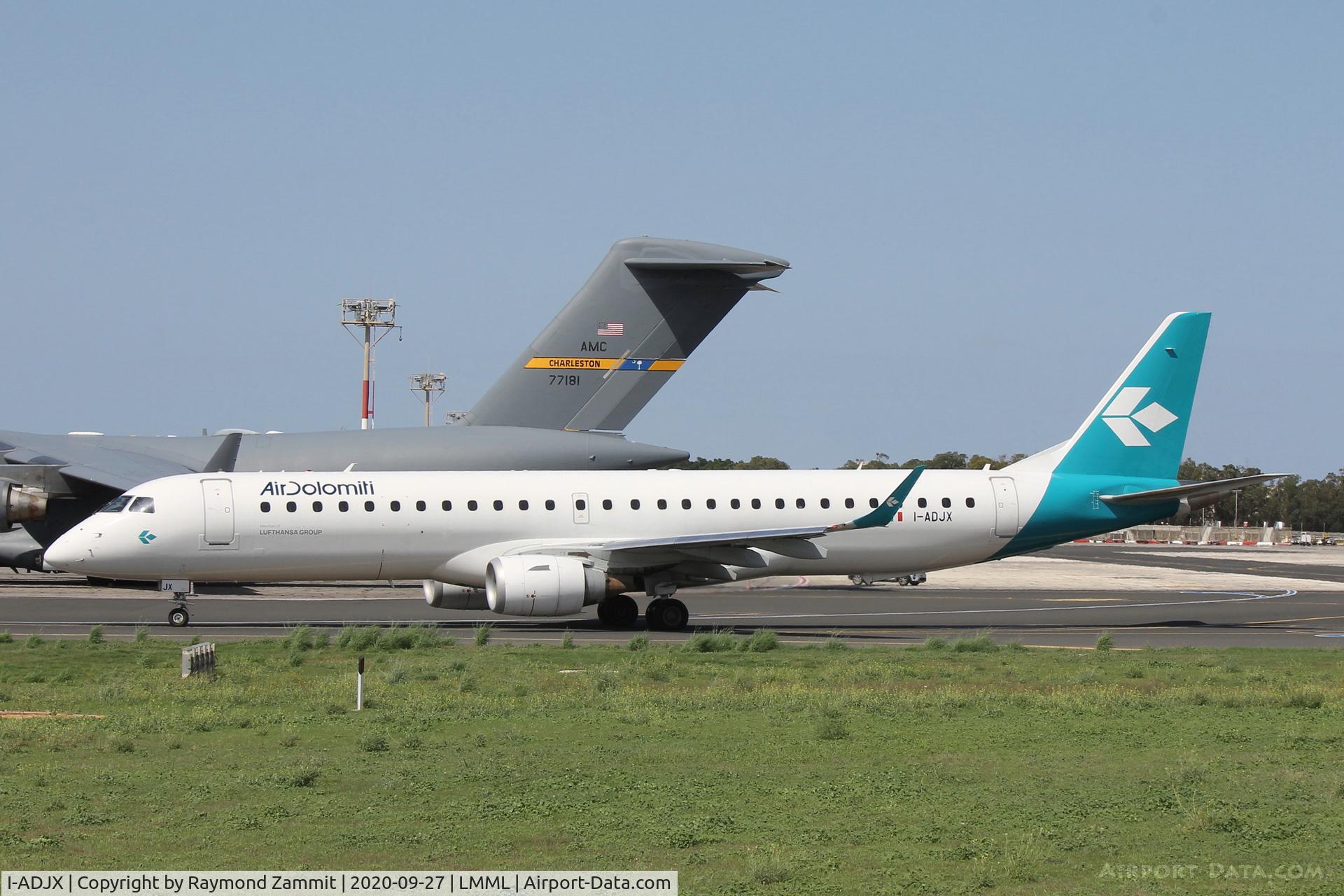 I-ADJX, 2009 Embraer 195LR (ERJ-190-200LR) C/N 19000305, Embraer 195LR I-ADJX Air Dolomiti