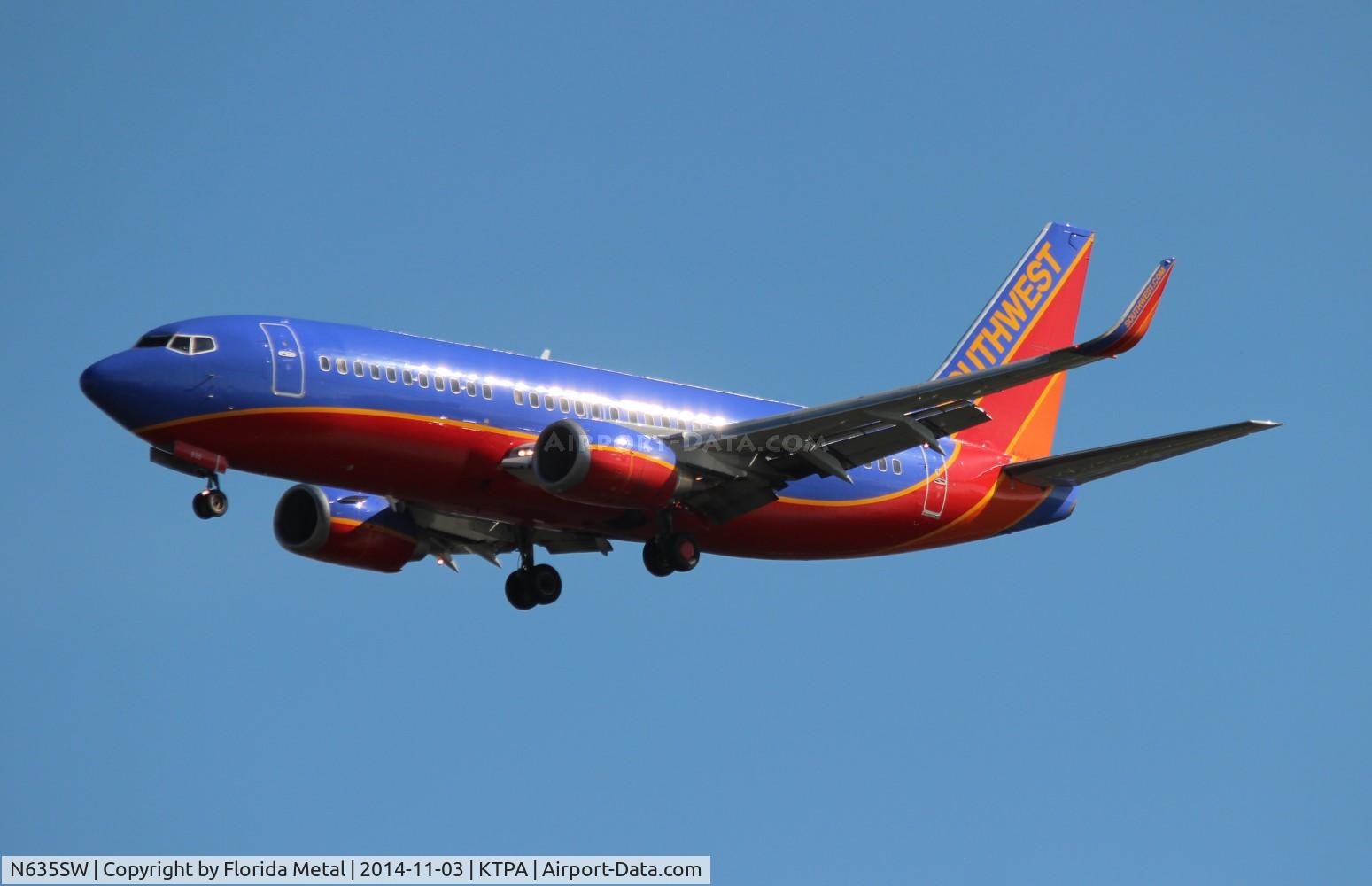 N635SW, 1996 Boeing 737-3H4 C/N 27708, TPA 2014