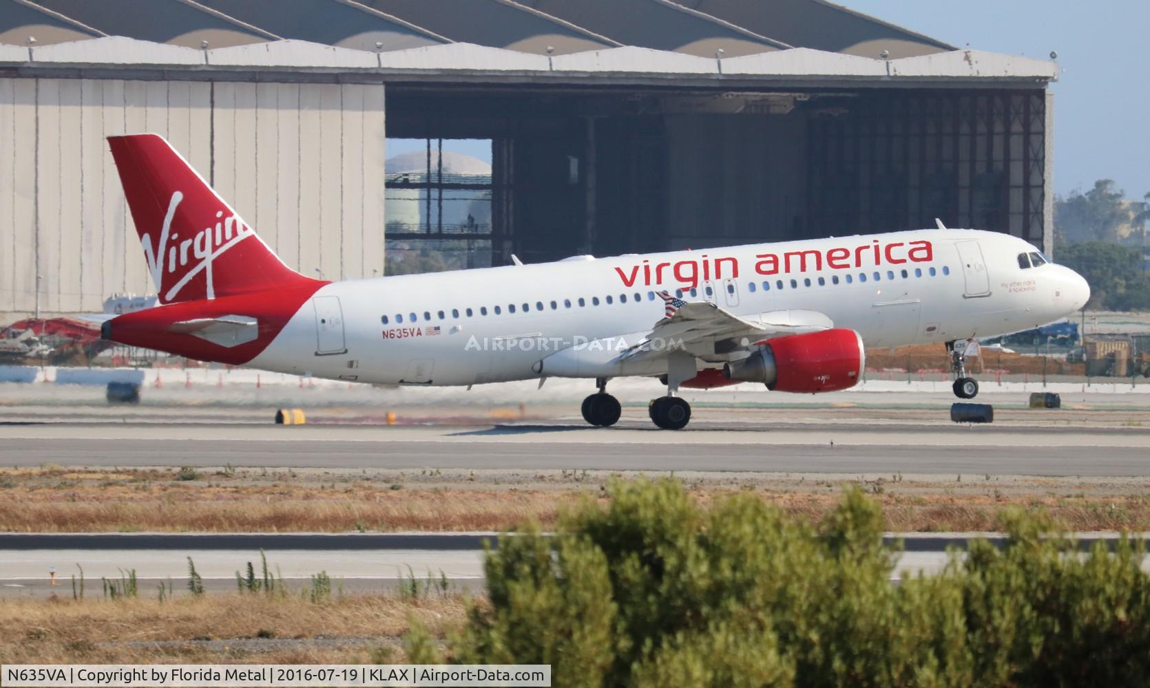 N635VA, 2008 Airbus A320-214 C/N 3398, LAX 2016