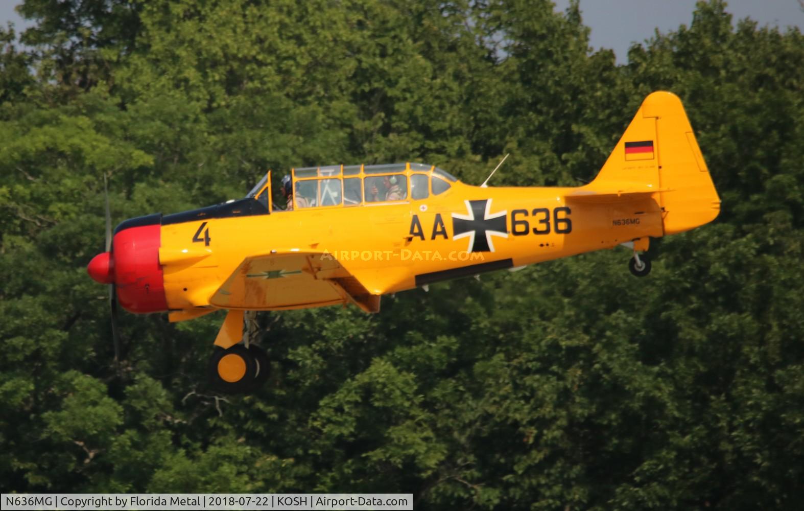 N636MG, 1954 Canadian Car & Foundry Harvard IV C/N CCF4-555, OSH 2018