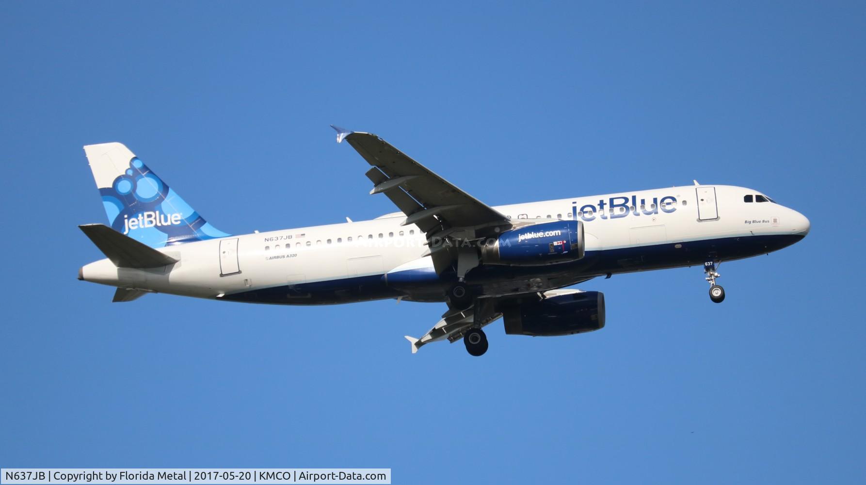 N637JB, 2006 Airbus A320-232 C/N 2781, MCO 2017