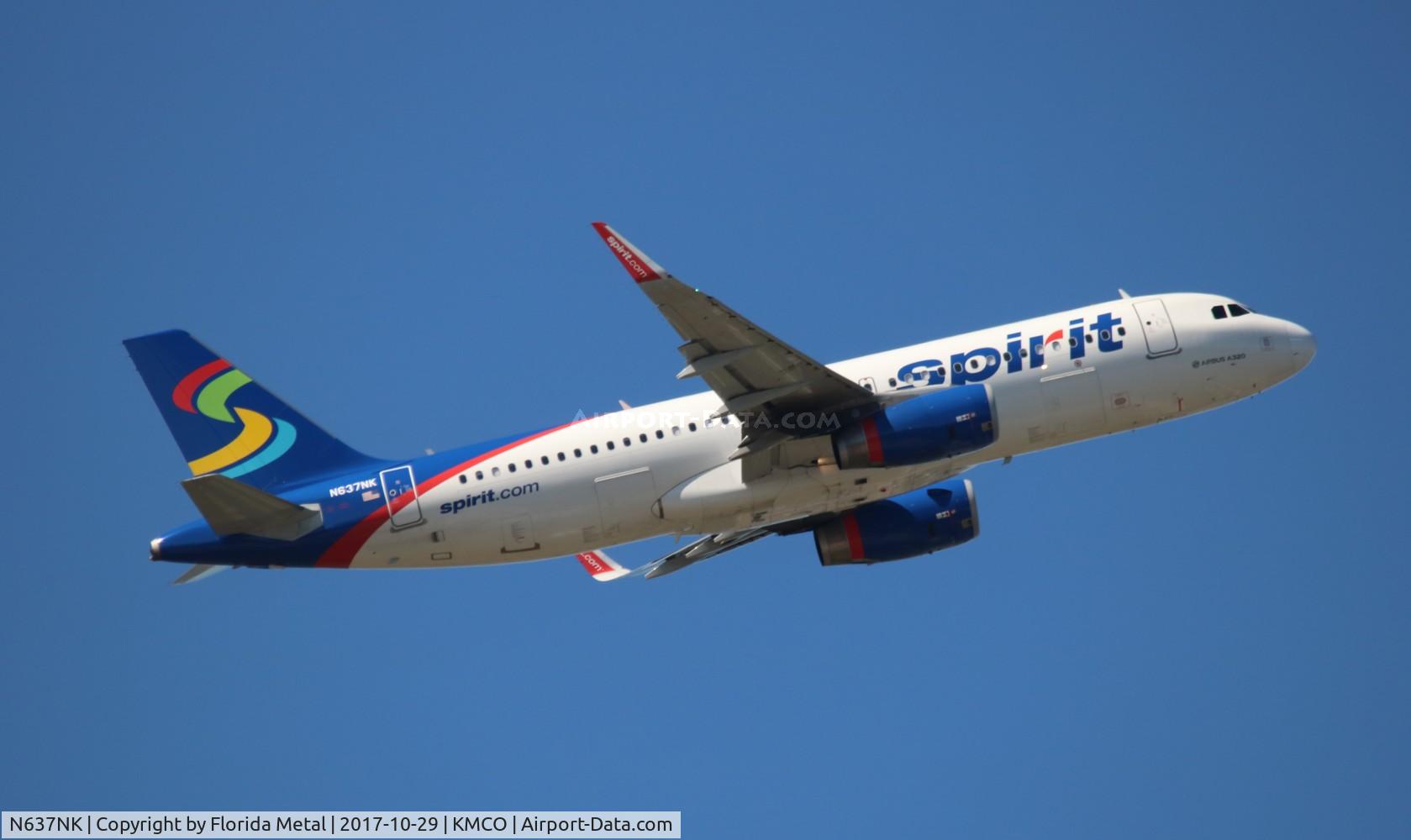 N637NK, 2015 Airbus A320-232 C/N 6436, MCO 2017