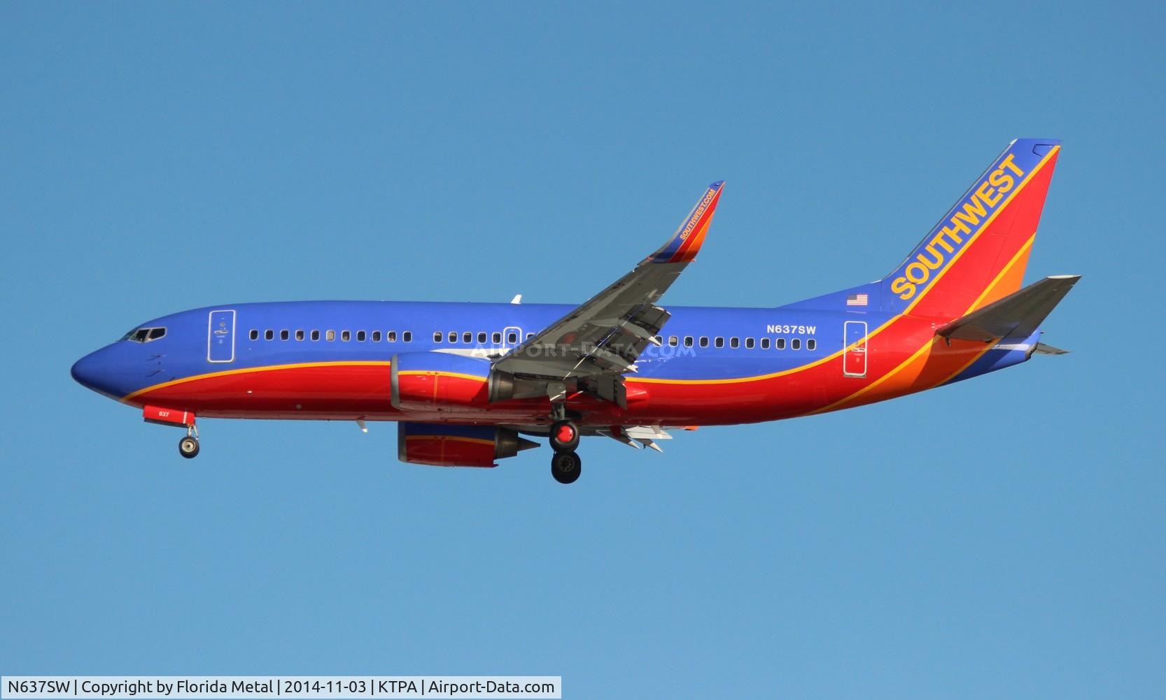 N637SW, 1996 Boeing 737-3H4 C/N 27710, TPA 2014