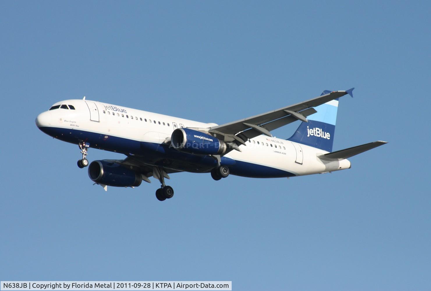 N638JB, 2006 Airbus A320-232 C/N 2802, TPA 2011