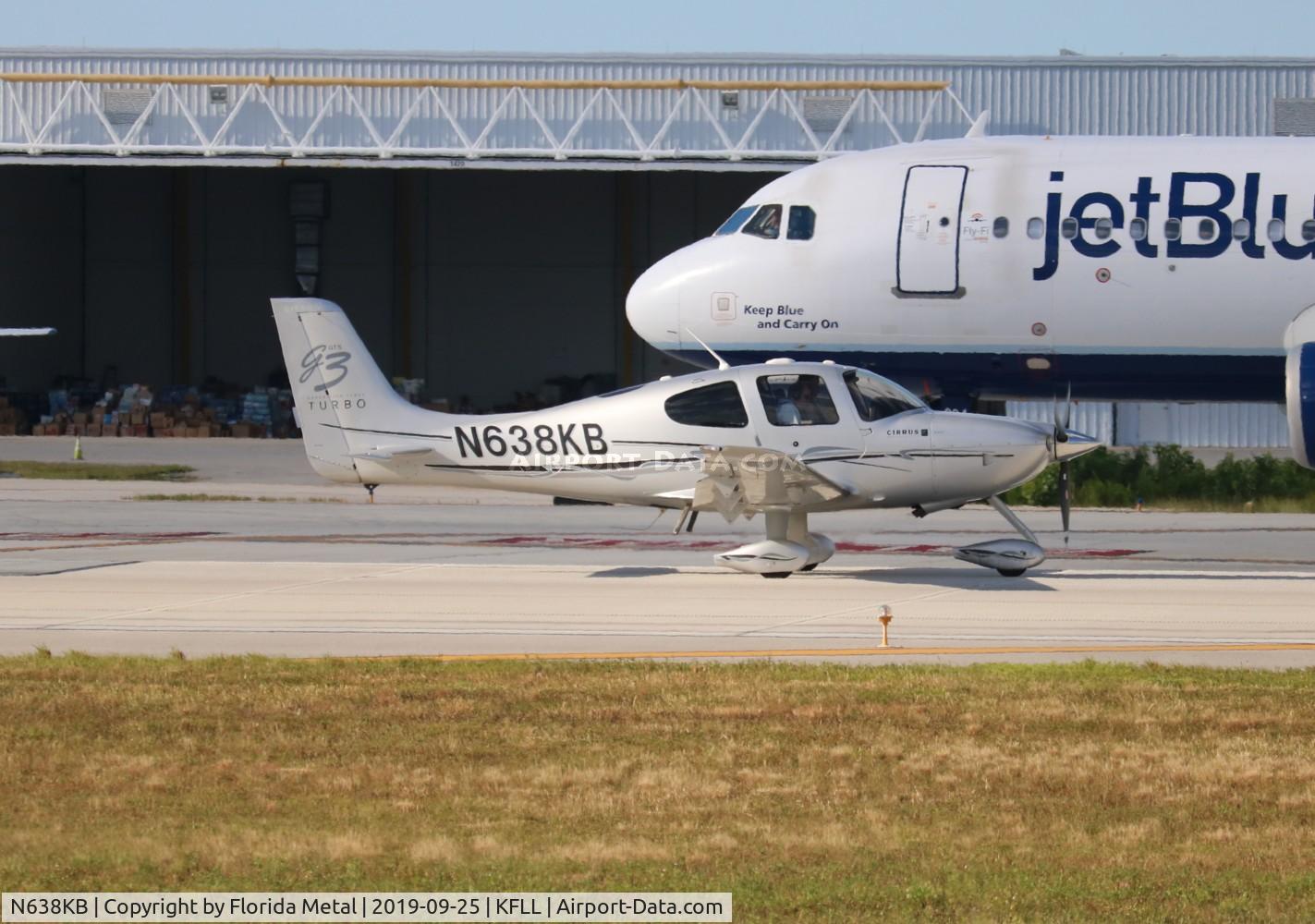 N638KB, 2008 Cirrus SR22 C/N 3026, FLL 2019