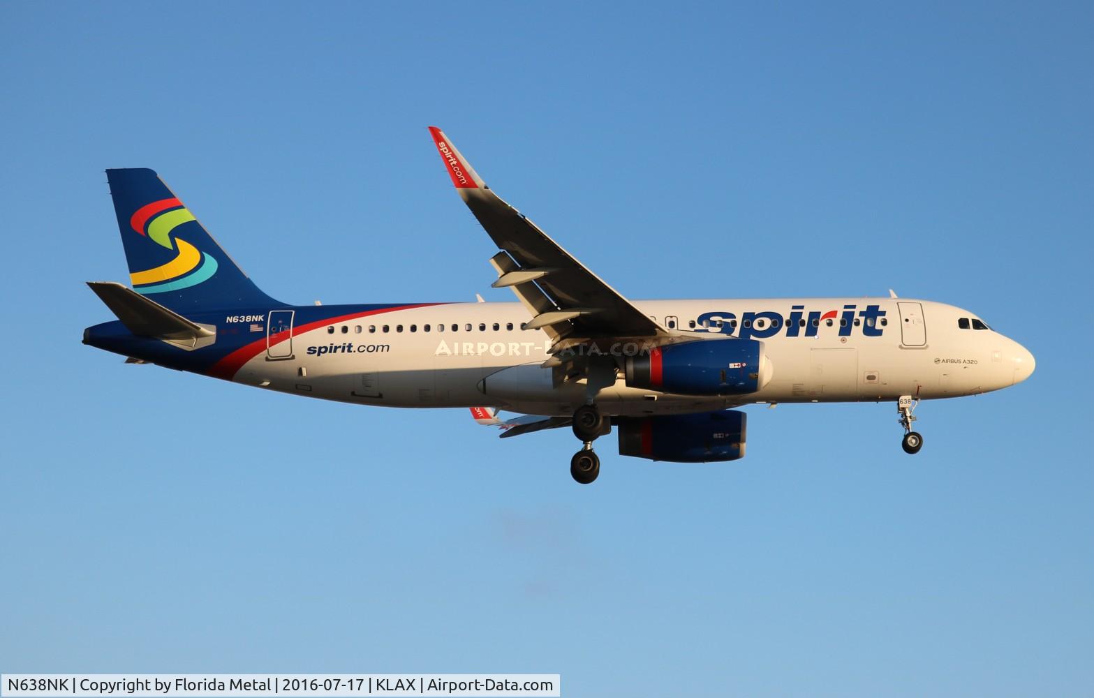 N638NK, 2015 Airbus A320-232 C/N 6463, LAX 2016