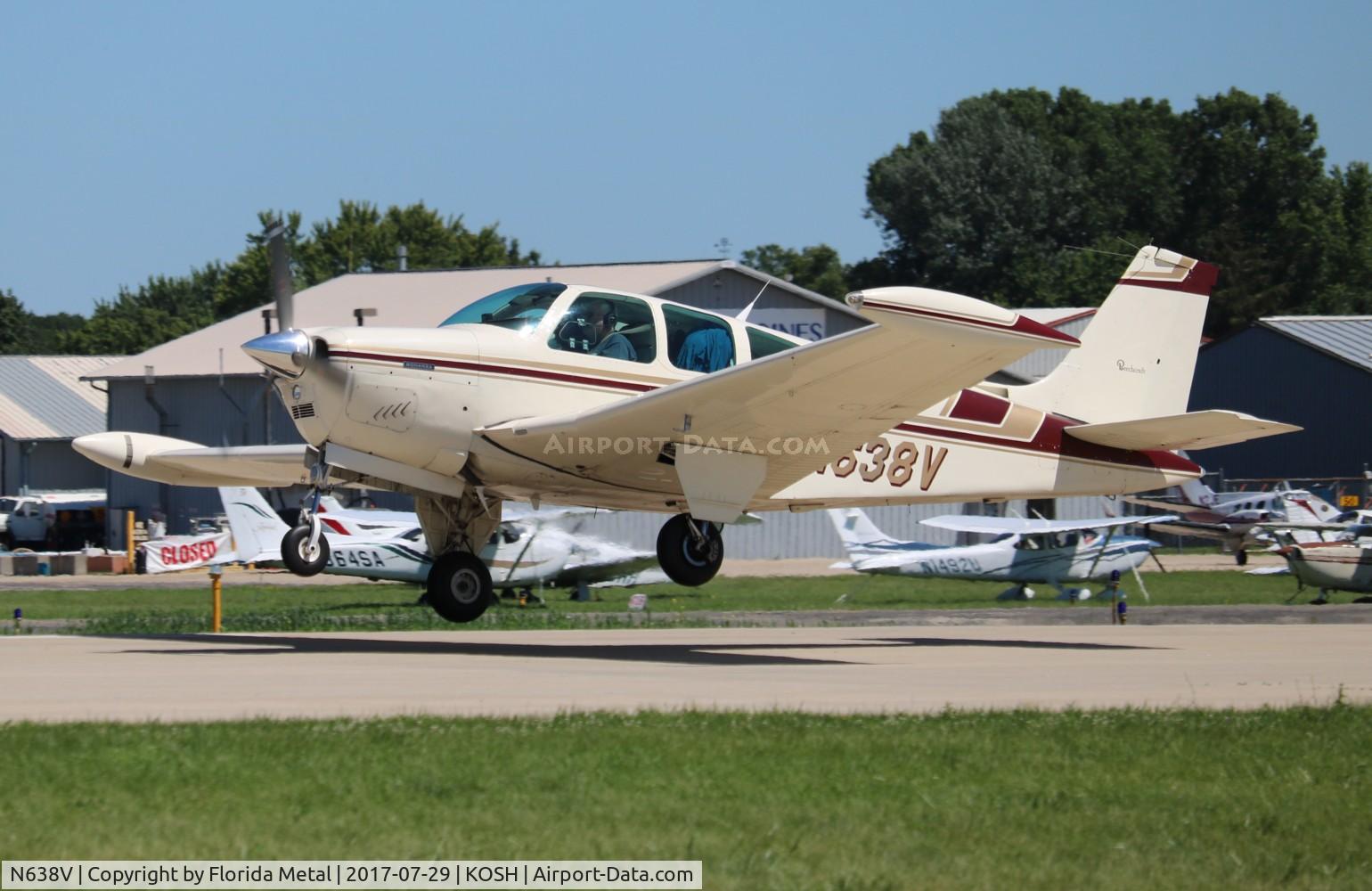 N638V, Beech 35-33 Debonair C/N CD-80, OSH 2017