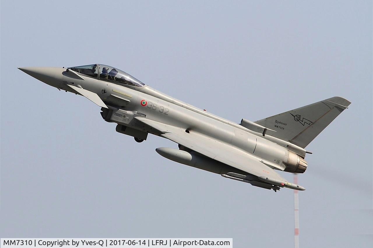 MM7310, Eurofighter EF-2000 Typhoon S C/N IS042, Eurofighter EF-2000 Typhoon S, Take off rwy 26, Landivisiau Naval Air Base (LFRJ) Tiger Meet 2017