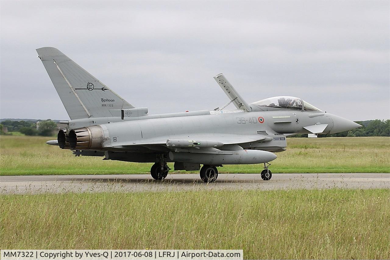 MM7322, Eurofighter EF-2000 Typhoon S C/N IS054, Eurofighter EF-2000 Typhoon S, Taxiing to flight line, Landivisiau Naval Air Base (LFRJ) Tiger Meet 2017