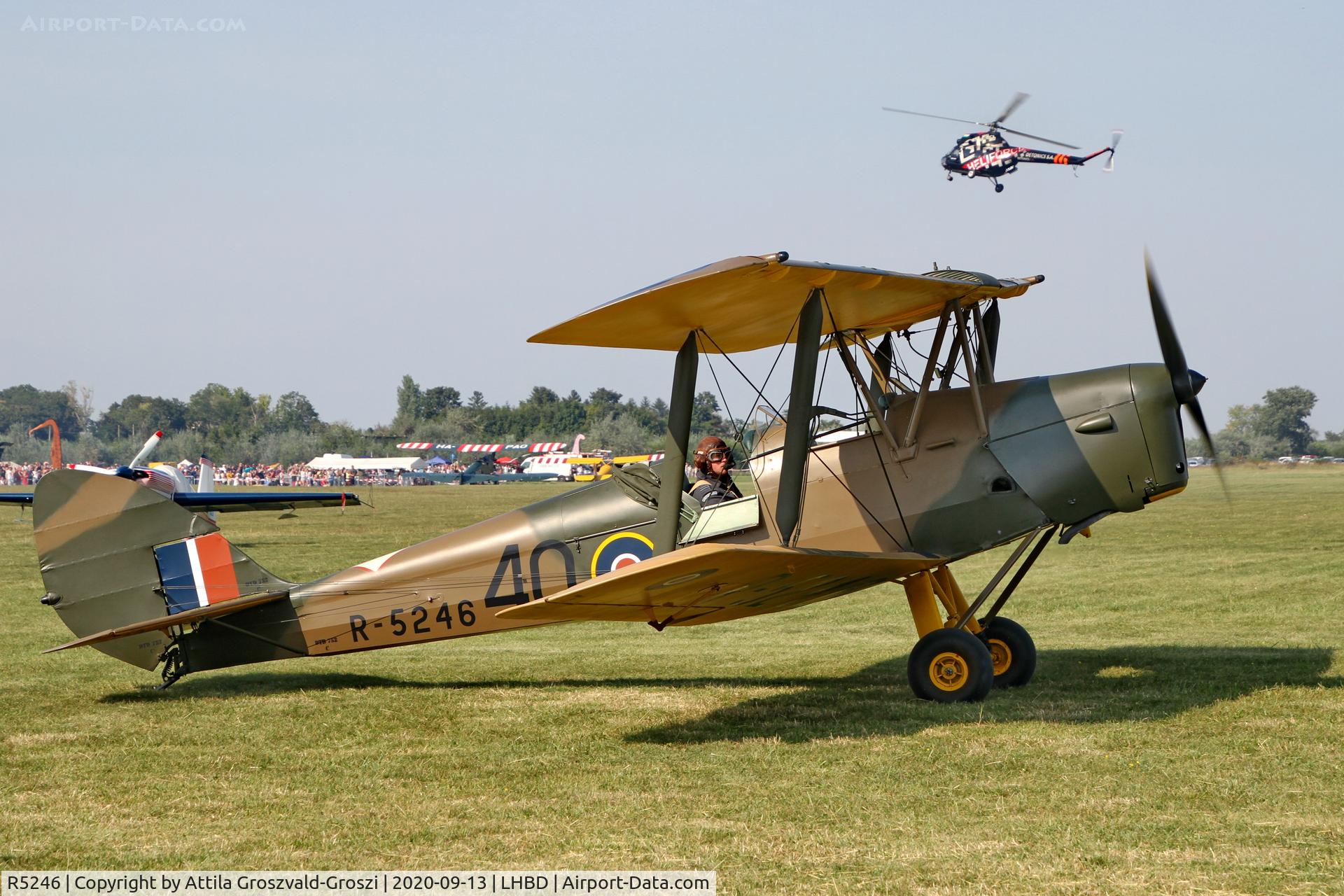 R5246, 1940 De Havilland DH-82A Tiger Moth II C/N 83105, LHBD - Börgönd Airport, Hungary. 2020 Airshow