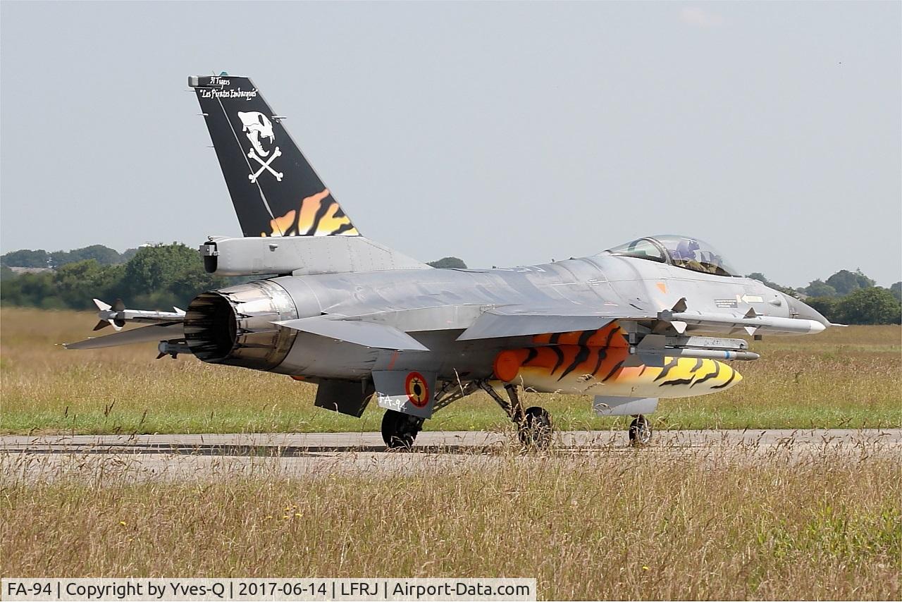 FA-94, SABCA F-16AM Fighting Falcon C/N 6H-94, SABCA F-16AM Fighting Falcon, Taxiing to flight line, Landivisiau Naval Air Base (LFRJ) Tiger Meet 2017
