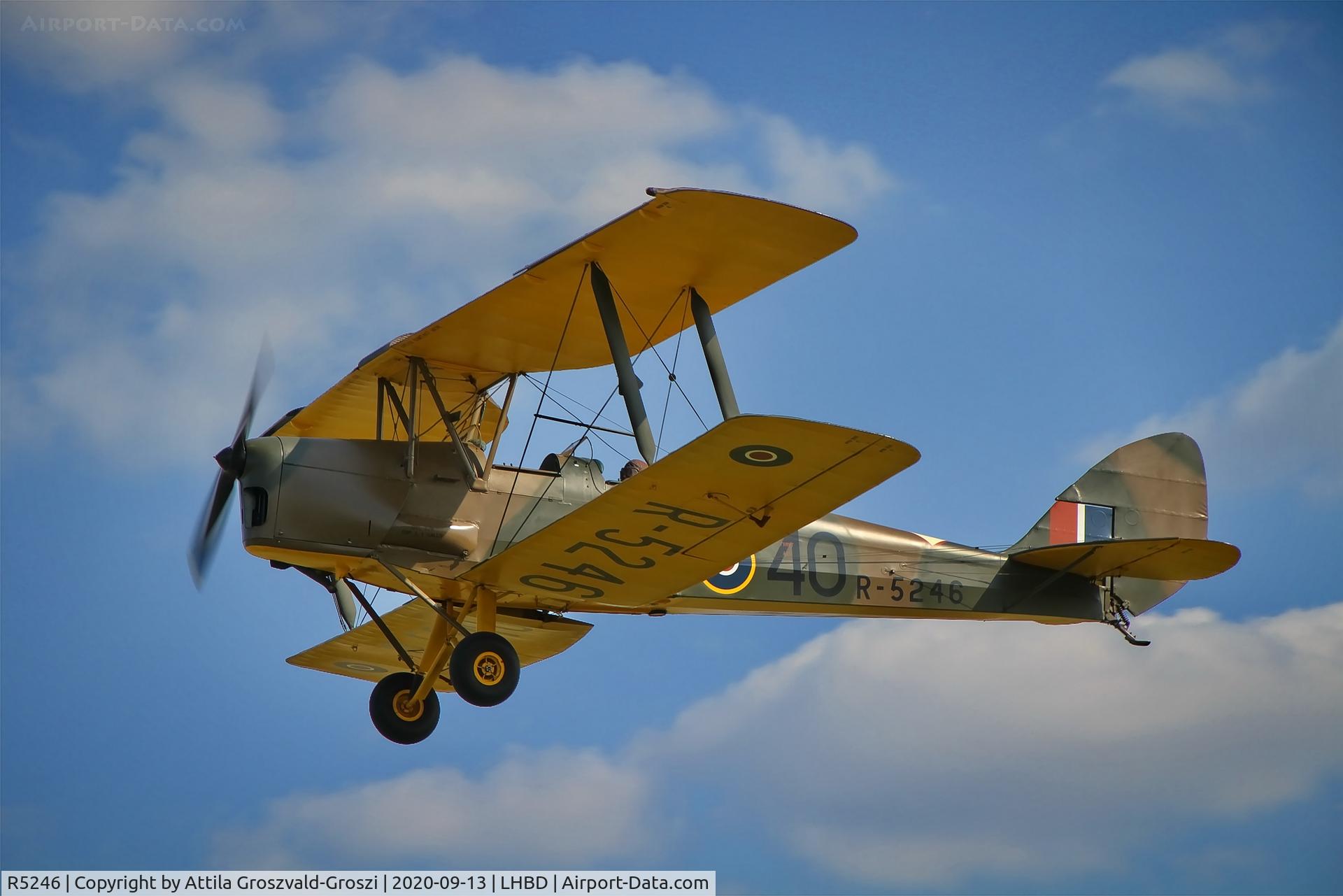 R5246, 1940 De Havilland DH-82A Tiger Moth II C/N 83105, LHBD - Börgönd Airport, Hungary. 2020 Airshow