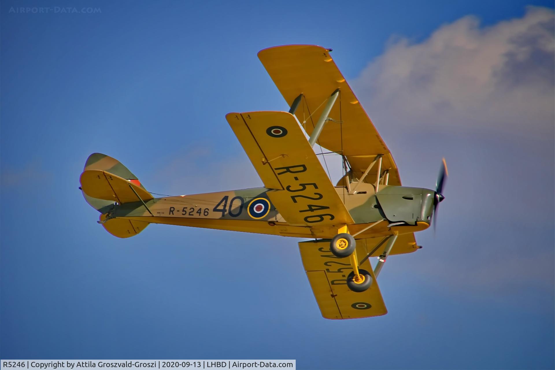 R5246, 1940 De Havilland DH-82A Tiger Moth II C/N 83105, LHBD - Börgönd Airport, Hungary. 2020 Airshow