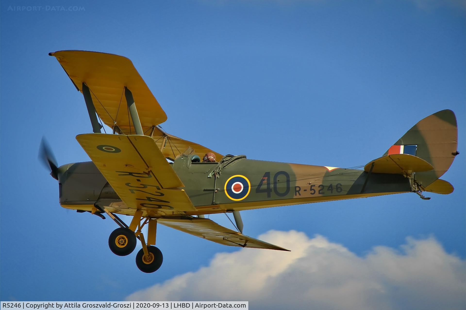 R5246, 1940 De Havilland DH-82A Tiger Moth II C/N 83105, LHBD - Börgönd Airport, Hungary. 2020 Airshow