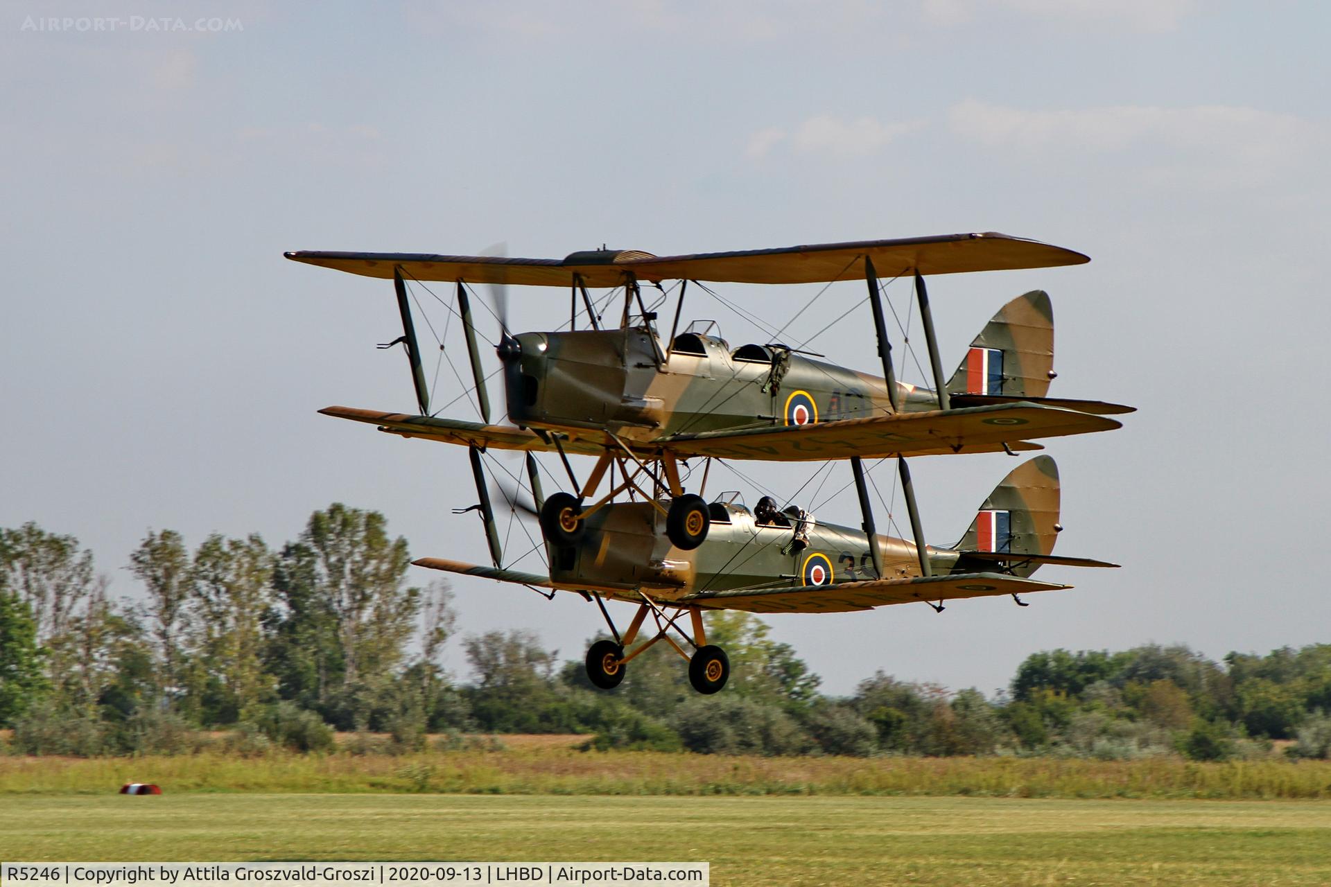 R5246, 1940 De Havilland DH-82A Tiger Moth II C/N 83105, LHBD - Börgönd Airport, Hungary. 2020 Airshow