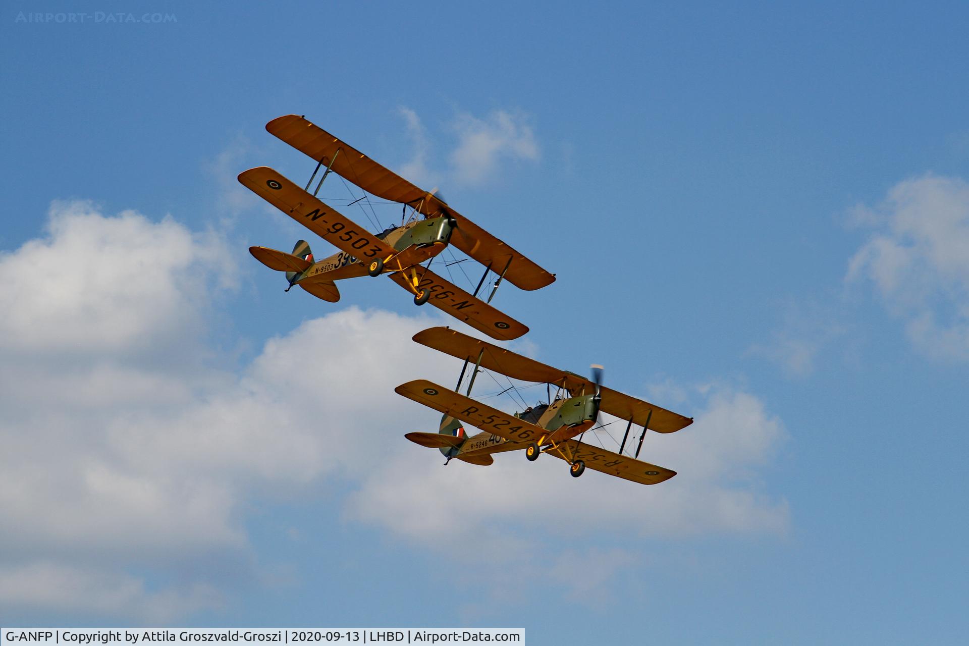 G-ANFP, 1939 De Havilland DH-82A Tiger Moth II C/N 82530, LHBD - Börgönd Airport, Hungary. 2020 Airshow