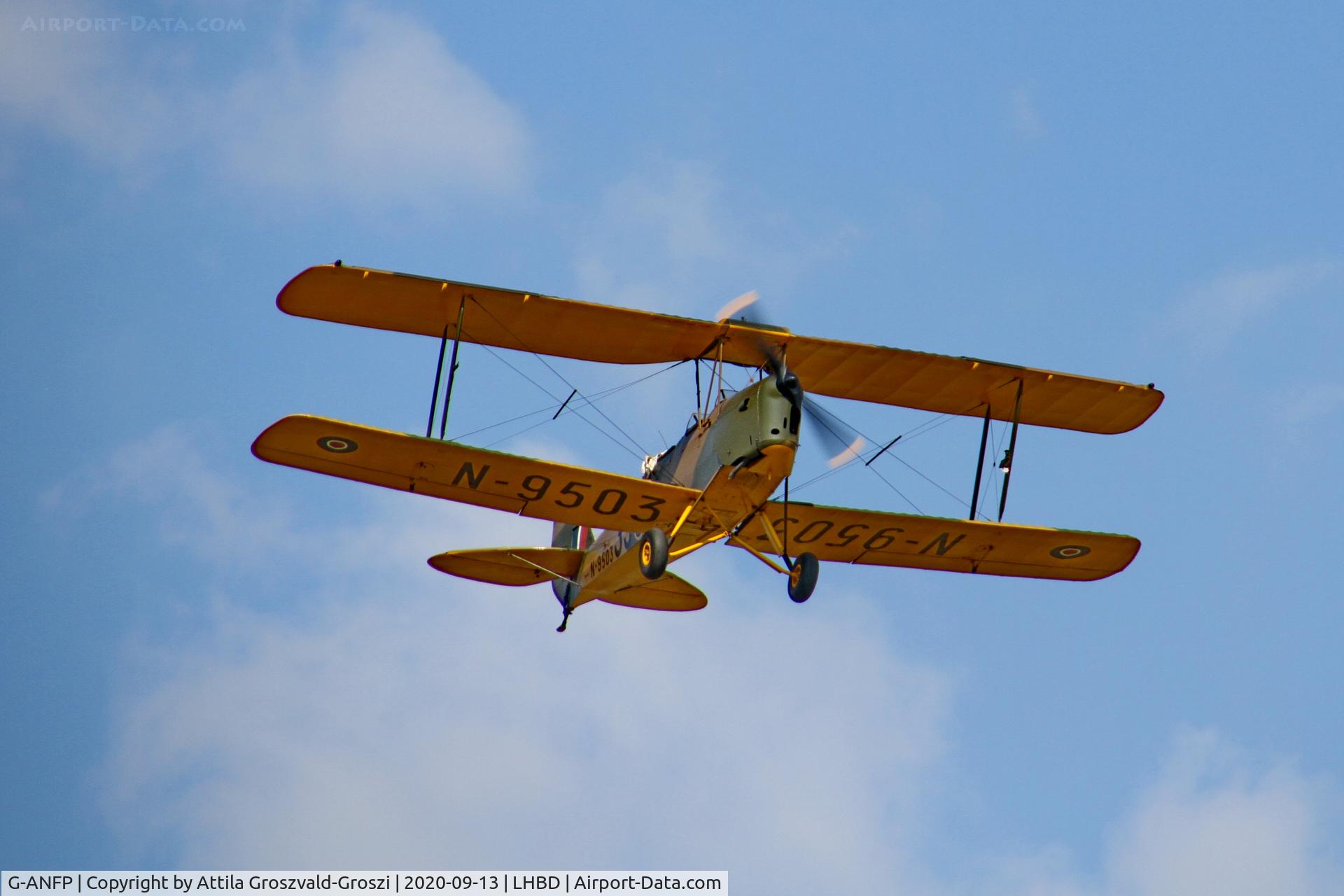 G-ANFP, 1939 De Havilland DH-82A Tiger Moth II C/N 82530, LHBD - Börgönd Airport, Hungary. 2020 Airshow