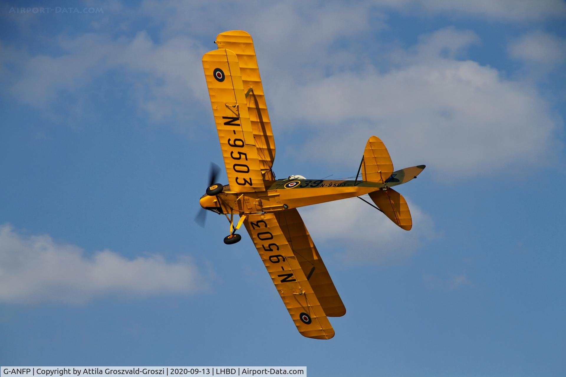 G-ANFP, 1939 De Havilland DH-82A Tiger Moth II C/N 82530, LHBD - Börgönd Airport, Hungary. 2020 Airshow